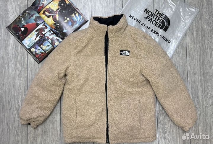 Двухсторонняя куртка TNF барашек (S-2Xl)