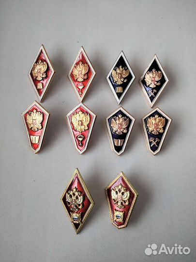 Значки о высшем и среднем образовании