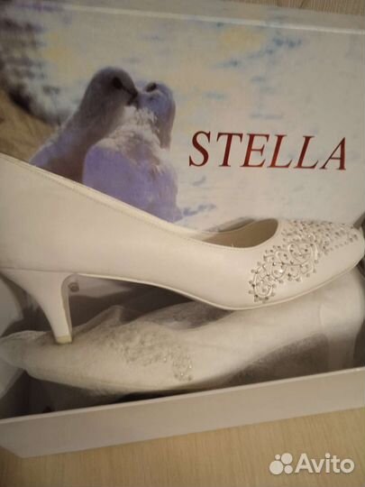 Туфли белые свадебные