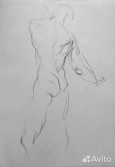 Зарисовка графика картина набросок