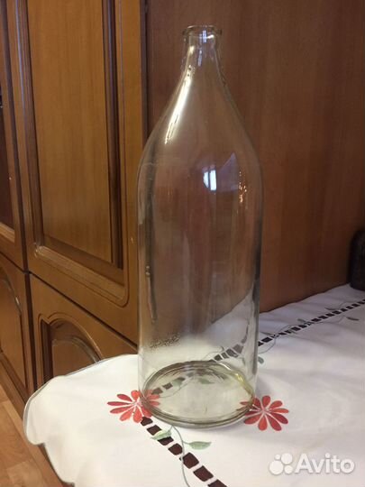 Бутыль стеклянная четверть времен СССР