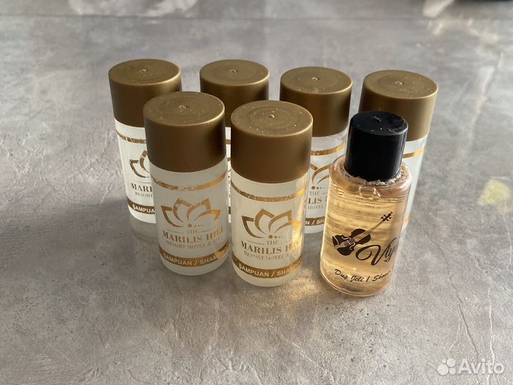 Пробники шампунь 6 шт гель для душа 1 шт Турция