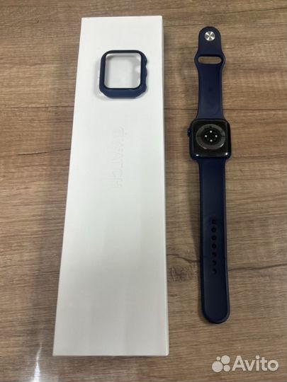 Часы apple watch 7 45 mm blue