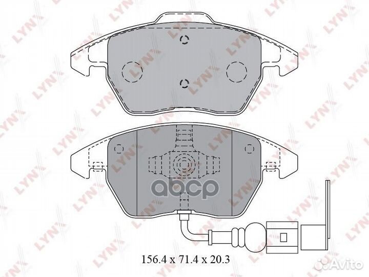 Колодки тормозные передние audi A1/A3, VW