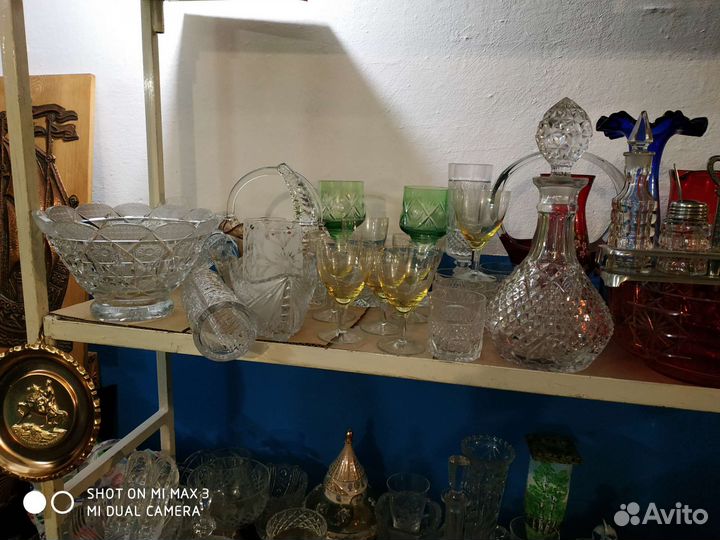 Посуда хрустальная СССР вазы салатники