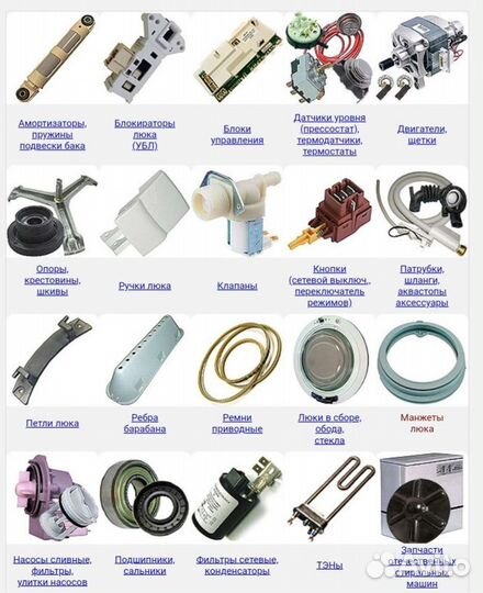 Манжеты люка стиральной машины, резина