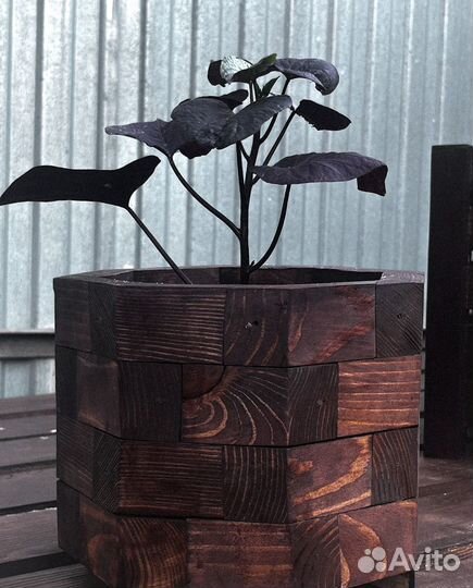 Горшок для цветов уличный, ручная работа