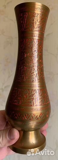 Вазы металлические винтажные Индия