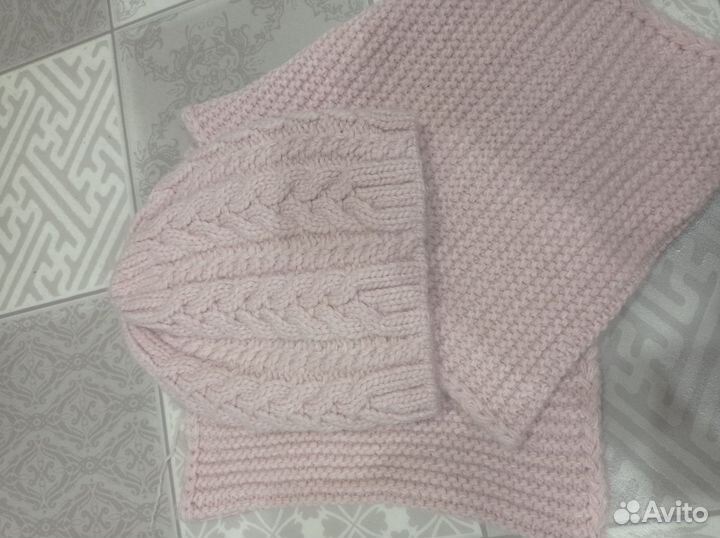 Шапка и снуд зима