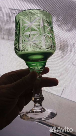 Фужер цветной хрусталь