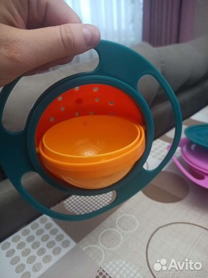 Тарелка непроливайка детская