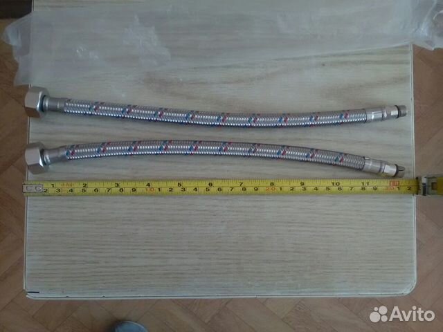 Новые гибкие шланги для мойки 30 см 2 штуки