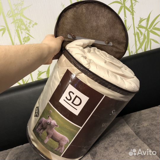 Одеяло с овечьей шерстью 140*200