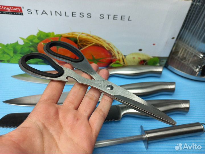 Набор ножей на подставке 8 В 1 king gary