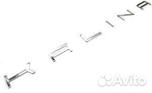 Шильдик-эмблема Kalina в стиле Порше, оргстекло