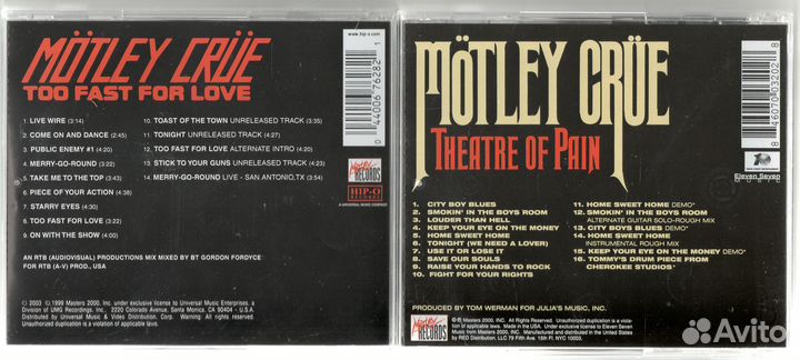 Motley crue Mötley Crüe CD