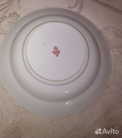 Глубокая тарелка Дулево СССР 58 г, клеймо