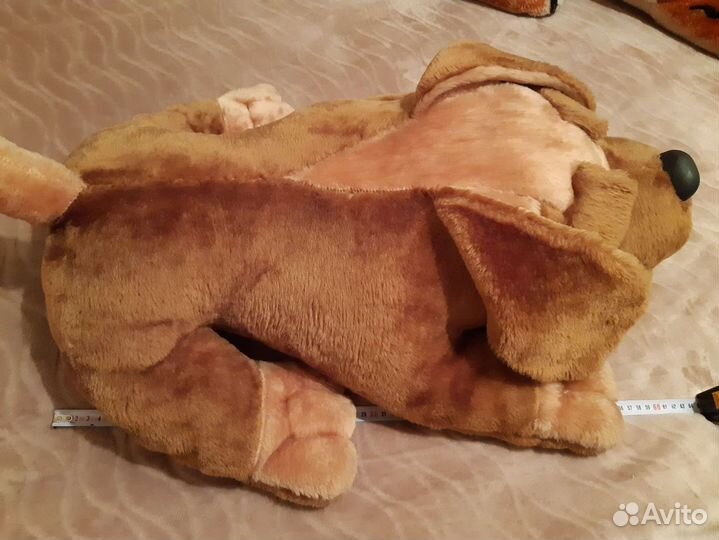 Собака меховая 65 см