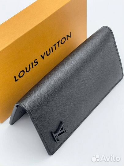 Новый мужской бумажник Louis Vuitton чёрный