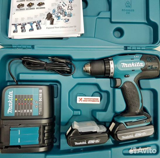 Дрель-шуруповерт Makita DDF453SYE Новый