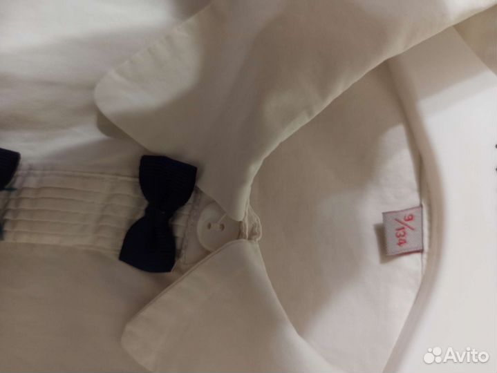 Рубашка белая, школьная для девочки