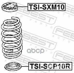 TSI-SCP10R Проставка пружины toyota auris/corol