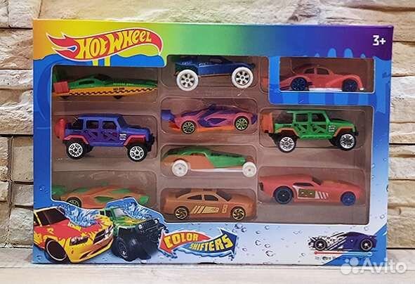 Набор машинок Хот Вилс 10 в 1 меняют цвет