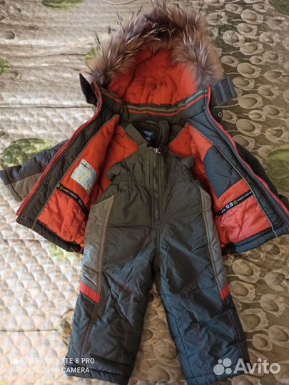 Зимний костюм для мальчика 80 см