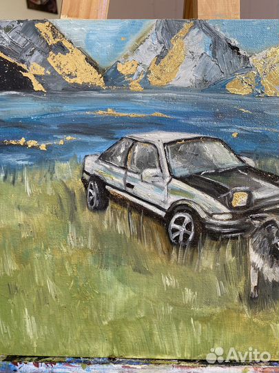 Интерьерная картина маслом на холсте