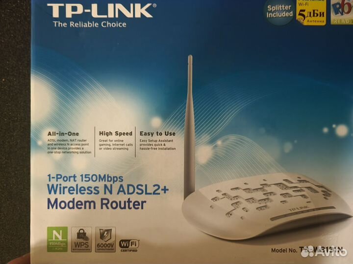 Wifi роутер tp link td-w815N