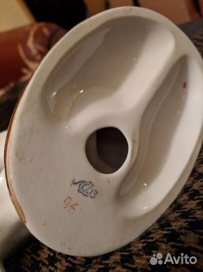 Статуэтка Златогривый конь. Фарфор СССР. лфз