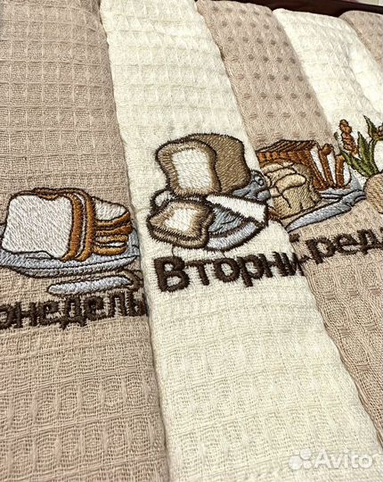 Набор кухонных полотенец хлопок неделька