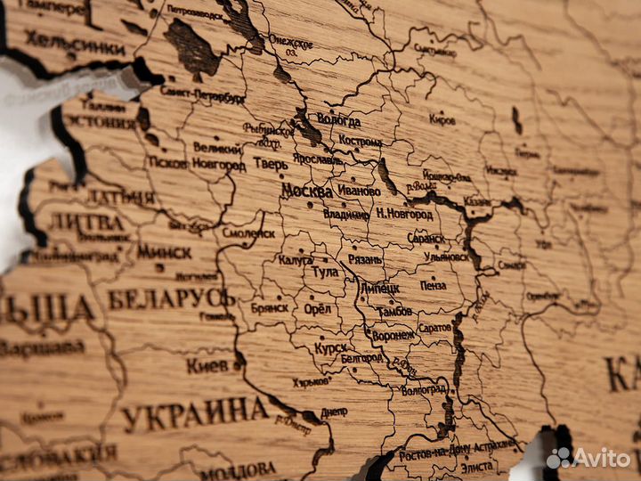 Деревянная карта мира Дедвлей в Нижний Новгород