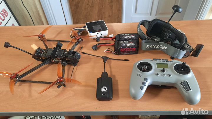 Fpv квадрокоптер Crocodile5 аналоговый - комплект