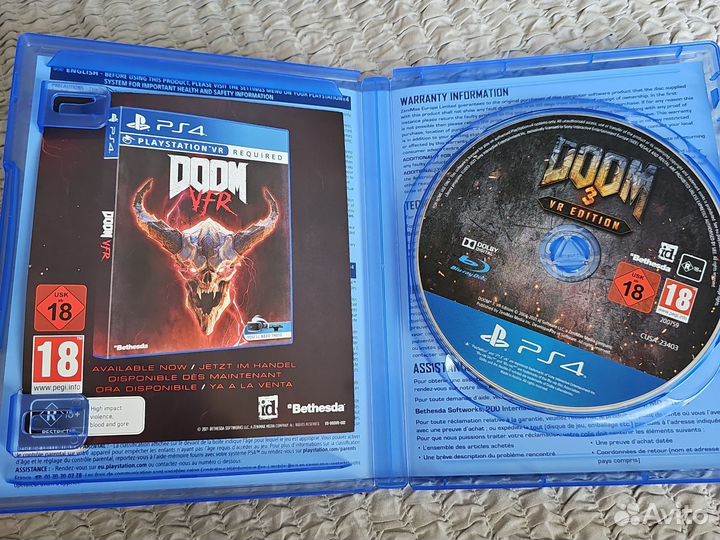 Игры на playstation 4: doom 3 vr edition