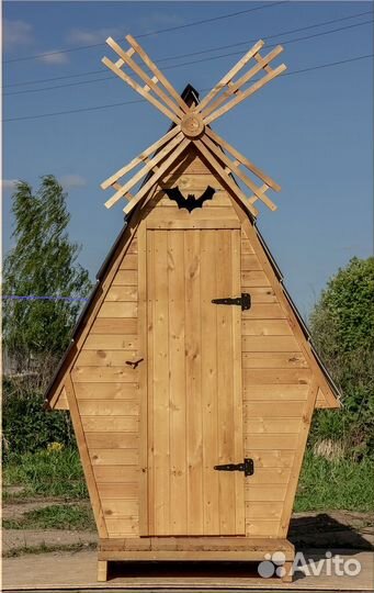 Дачный туалет деревянный TOP230