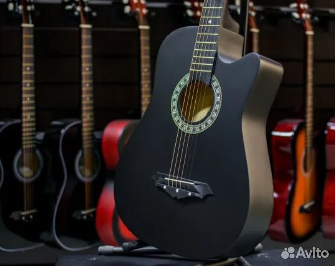 Акустическая гитара belucci bc3820 bk c чехлом