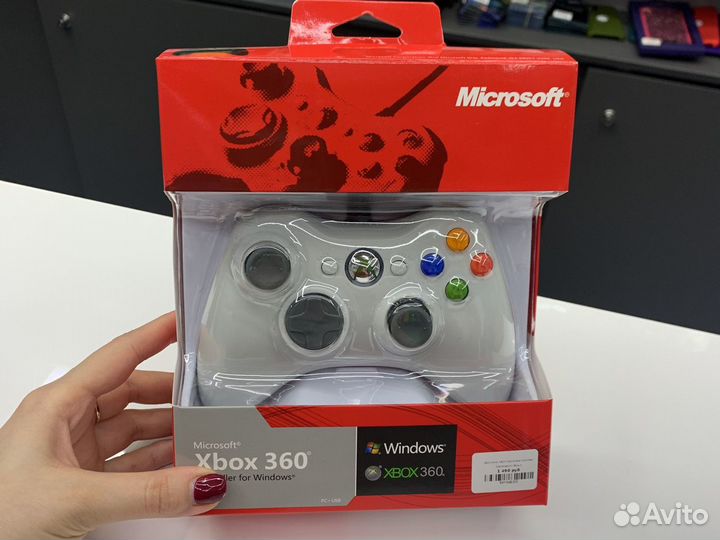 Джойстик xbox 360 белый X