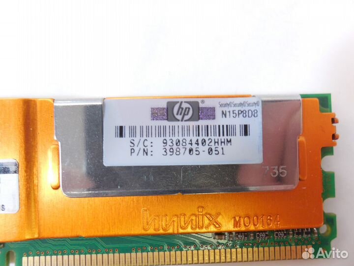 Оперативная память DDR2 fbdimm 512MB HP 398705-051