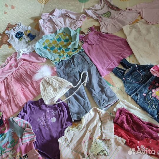 Одежда пакетом для девочки 1-3 года 80-92