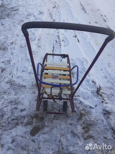 Санки детские с колёсами