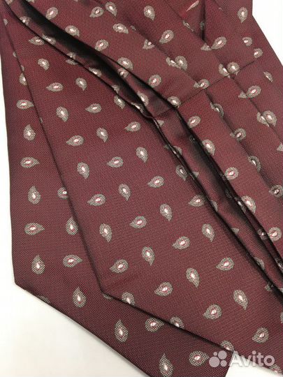 Новый бордовый аскот-мужской шейный платок
