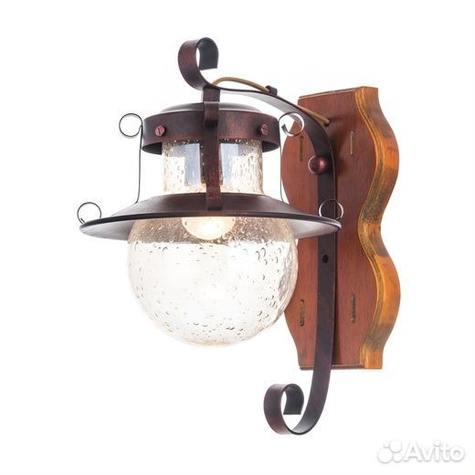 Люстра штурвал дерево бра светильник