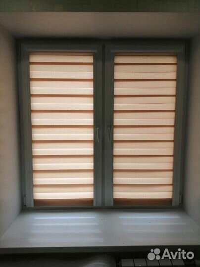 Жалюзи рулонные шторы Зебра (День-Ночь)