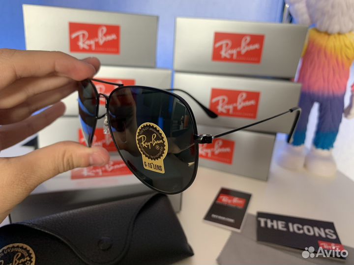Очки Ray Ban aviator солнцезащитные