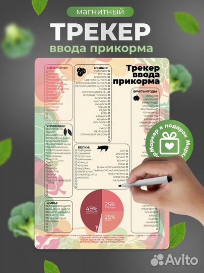 Трекер ввода прикорма для малышей