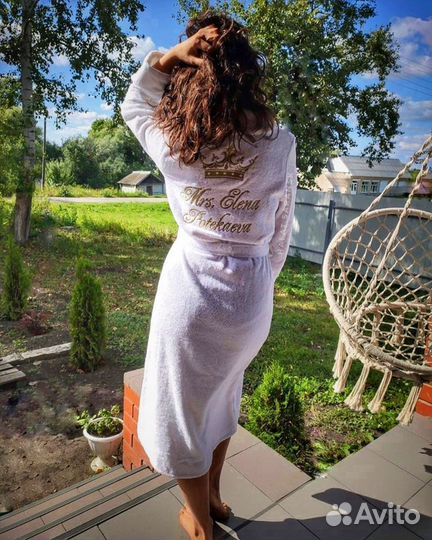 Именные халаты с вышивкой