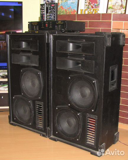 Колонки VFA 2080W Pro 2шт Усилитель звука Микшер