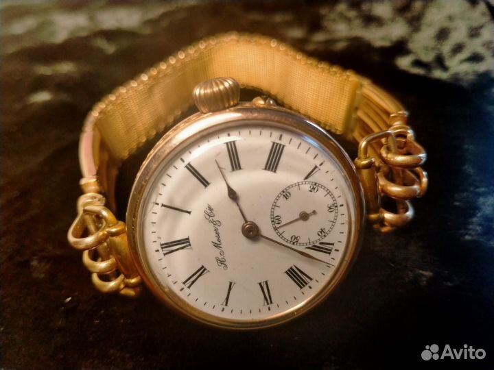 H.Moser Золотые антикварные часы