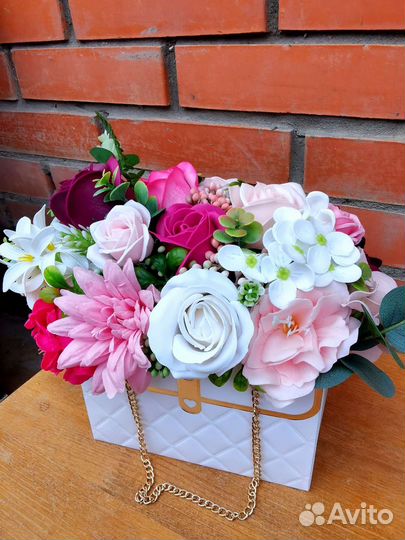 Букеты из мыльных цветов